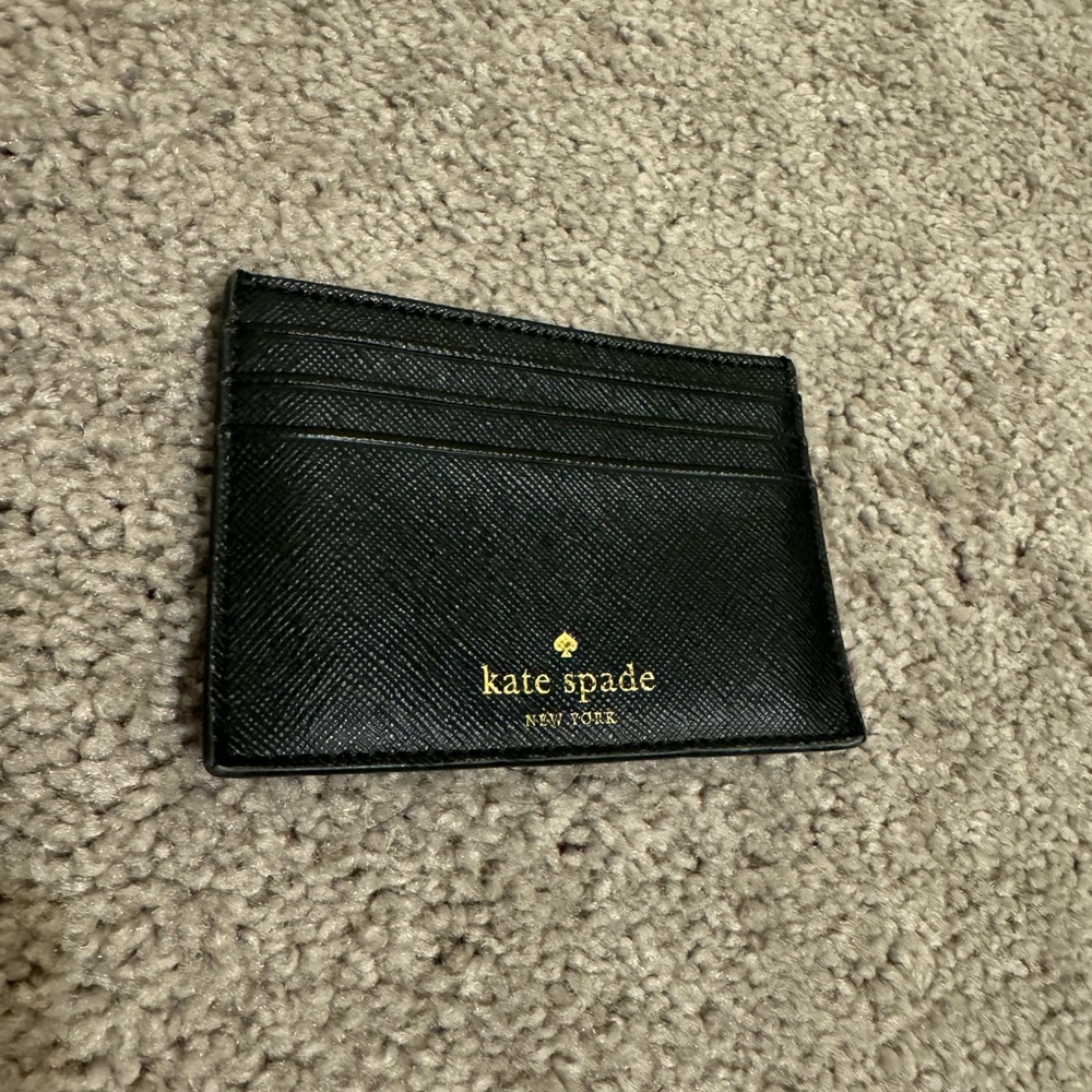 Kate Spade Card Holder - Black Glitter
